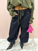 Pantalone cargo blu