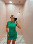 Mini dress verde smeraldo