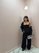 Set tuta 3 pezzi sporty and elegant nero