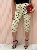 Pantalone capri pois