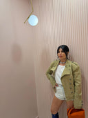 Giacca bottoni beige