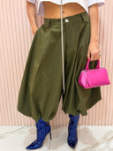 Bermuda midi 7/8 balloon verde