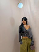 T-shirt oversize serafina grigia