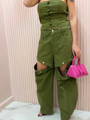 Coordinato denim verde by Lumina