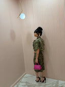 Camicia military stringhe mimetica