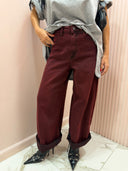 Jeans denim red