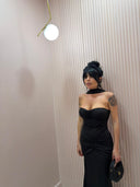 Dress con dettaglio al collo black