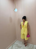 Coordinato classy giallo