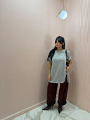 Jeans denim red