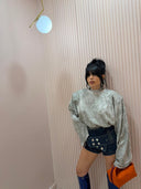 Shorts denim bottoni