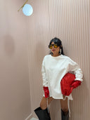 Maxi t-shirt bianca