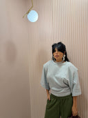 Maglia manica pipistrello grigia