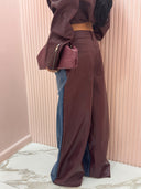 Jeans double bordeaux