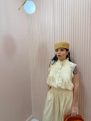 Coordinato in lino crema