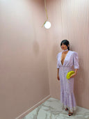 Dress Ginevra fiori lilla