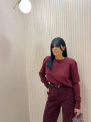 Pull spallina bordeaux ✨
