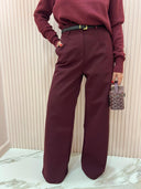 Pantalone Satin Bordeaux
