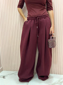 Pantalone Tuta bordeaux